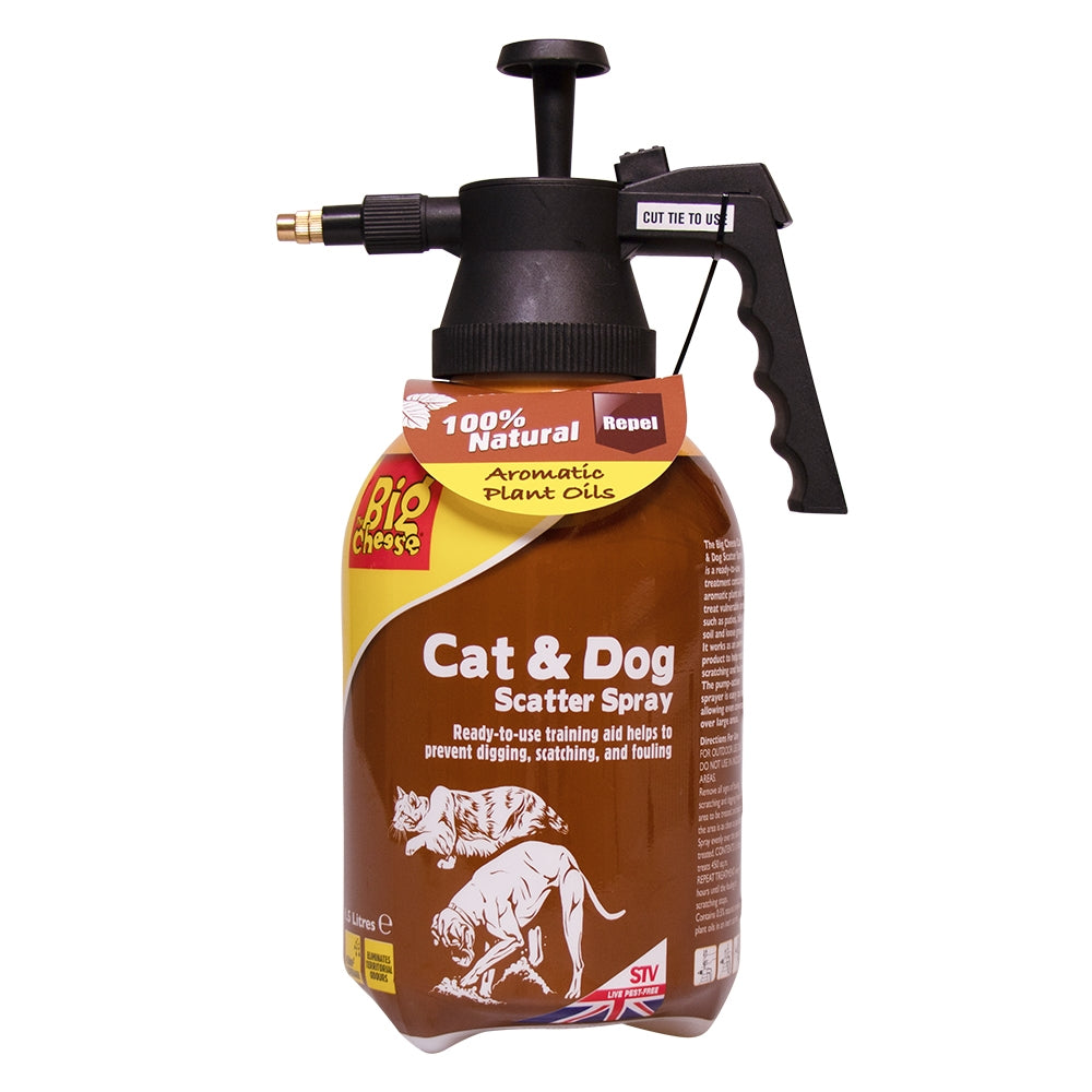 The Big Cheese Cat & Dog Scatter Spray Pressure Sprayer 1.5L