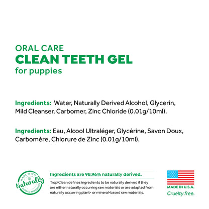 TropiClean Oral Care Gel for Puppies 59ml