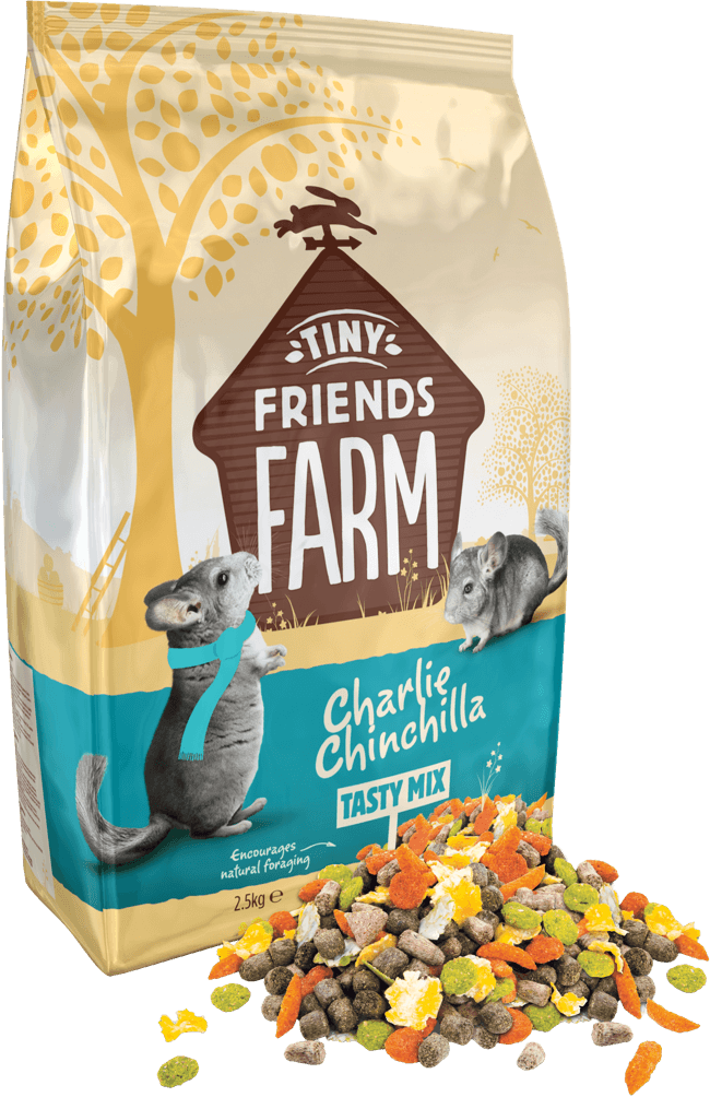 Supreme Tiny Friends Farm Charlie Chinchilla Food Tasty Mix 850g