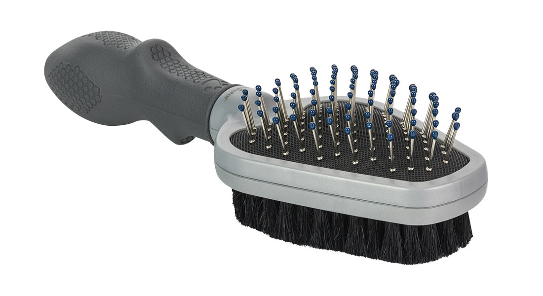 FURminator Dual Grooming Brush is a 2 in 1