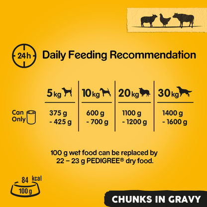 Pedigree Chunks in Gravy Wet Dog Food