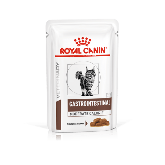 Royal Canin Gastrointestinal Moderate Calorie Thin Slices In Gravy Wet Cat Food