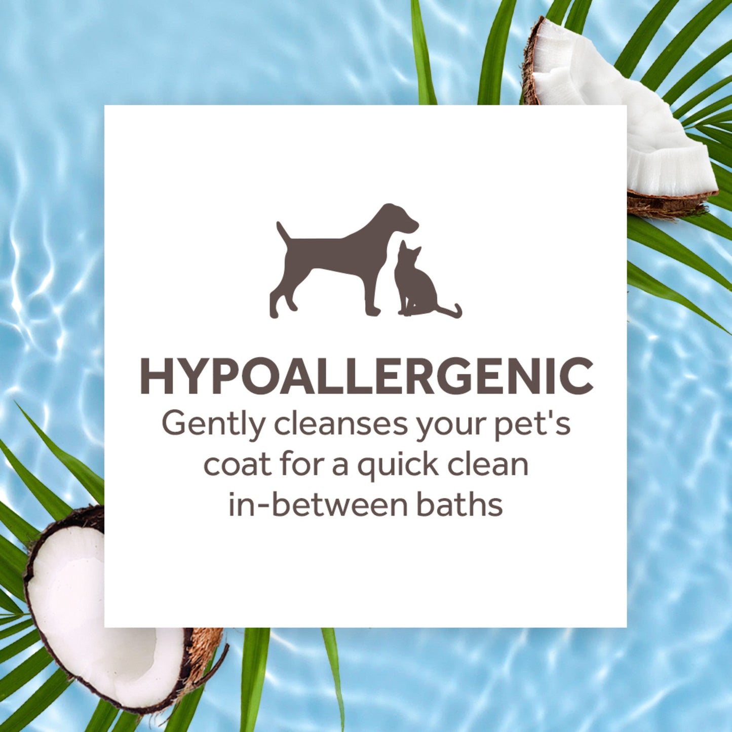 TropiClean Gentle Coconut Hypoallergenic Waterless Shampoo for Pets 220ml