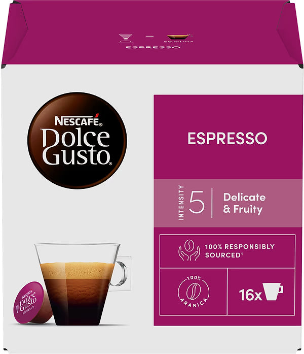Nescafe Dolce Gusto Espresso Coffee 16 Capsules 10.16 oz (288g) Pack of 3