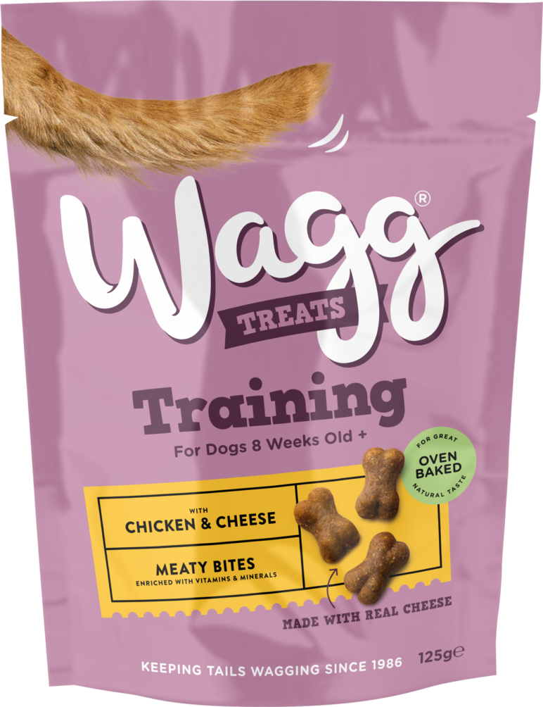 Wagg Training Meaty Bites with Chicken & Cheese Dog Treats 125g