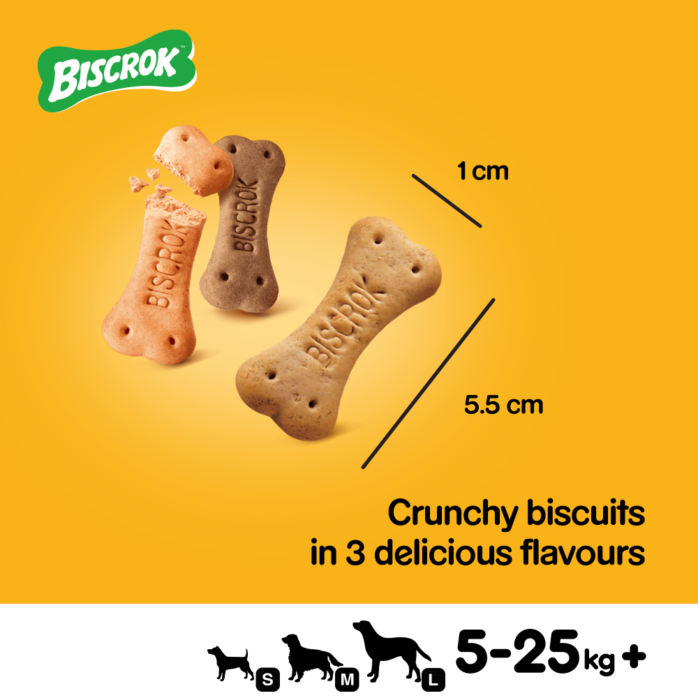 Pedigree Biscrok Biscuits Multi Mix Dog Treats 500g