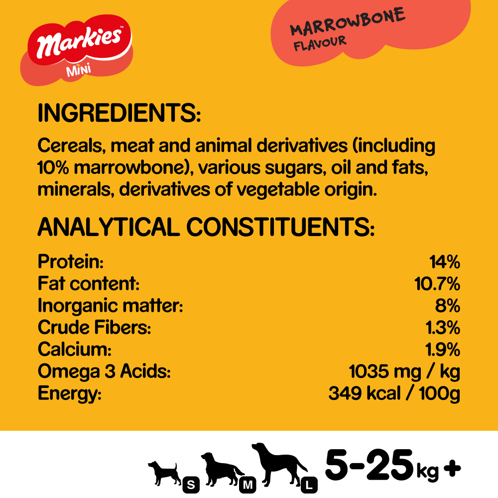 Pedigree Markies Mini Biscuits Dog Treats 500g